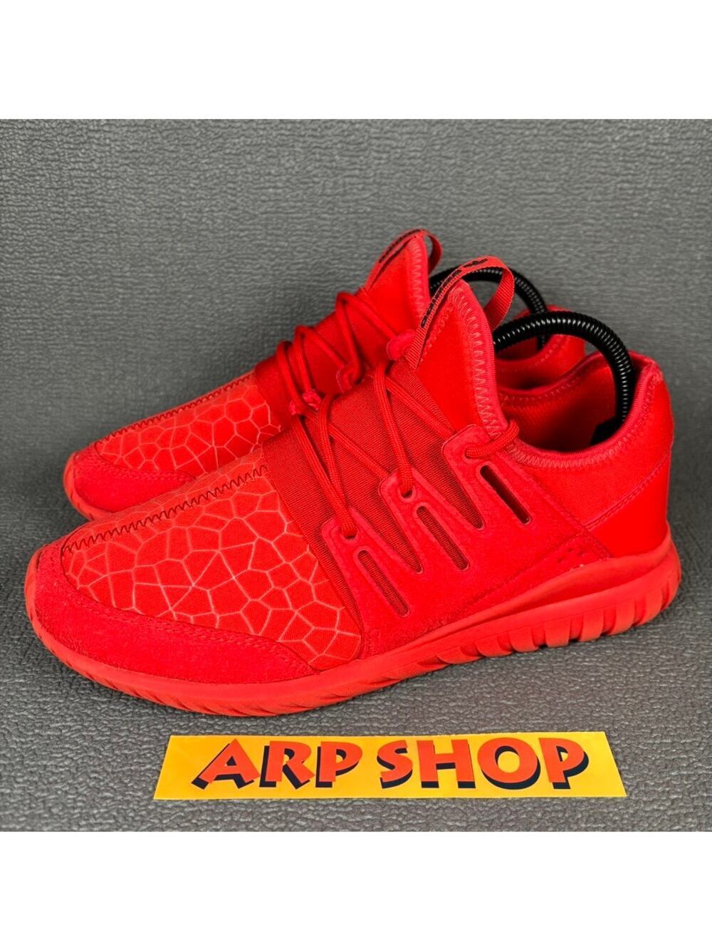 Adidas Tubular Radial S81920 Size 6.5 Kids Boys Red Running Shoes